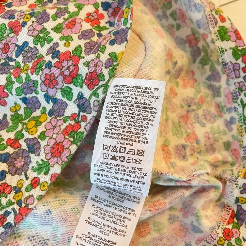 Mini Boden Halloween Pumpkin Pocket Floral Dress - Picture 8 of 9